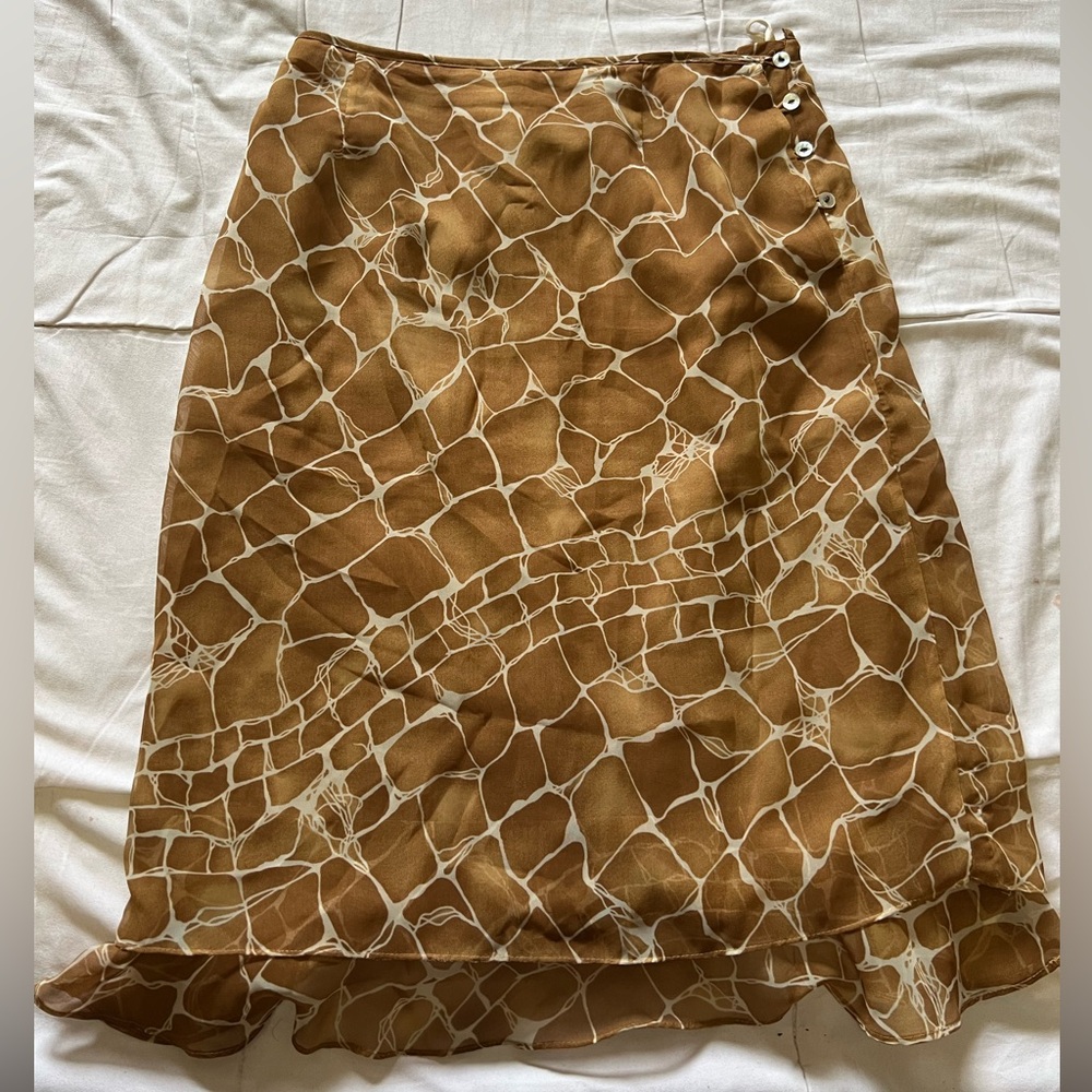 brown midi skirt